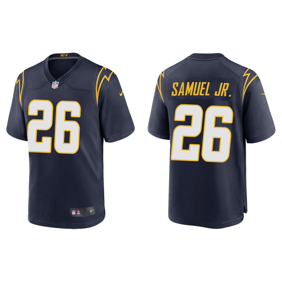 Men Los Angeles Chargers #26 Asante Samuel Jr Nike Navy Game NFL Jersey